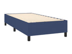 Upholstered bed base with mattress and LED light, blue, 90x190 cm, fabric WTGN58423