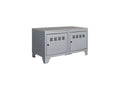 Industrial low cabinet in aluminum metal MUSI22855