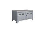 Industrial low cabinet in aluminum metal MUSI22855
