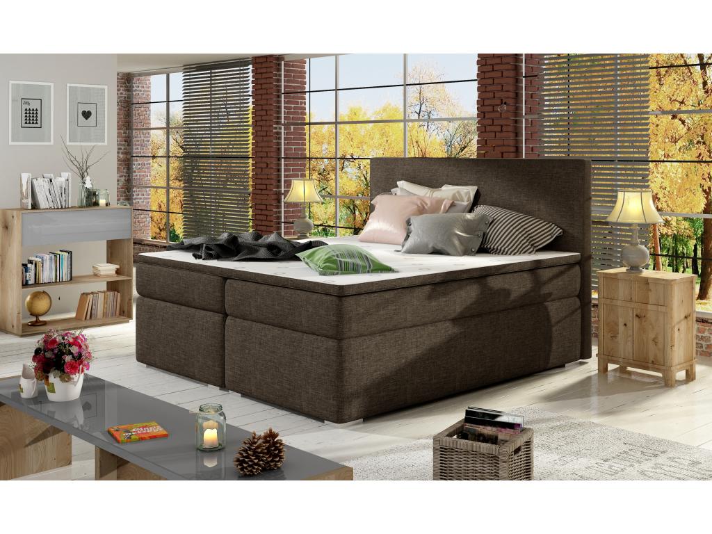 Elariva Spring Bed S 140x200 / Fabric-Brown JEUM74032