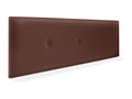 Lysvia Smooth Faux Leather Headboard with Buttons 150x50cm for 150cm Beds - Chocolate FVUY24699