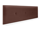 Lysvia Smooth Faux Leather Headboard with Buttons 150x50cm for 150cm Beds - Chocolate FVUY24699