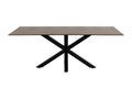 Lysvia - 8-person ceramic and metal dining table - Brown VHZZ29970