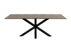 Lysvia - 8-person ceramic and metal dining table - Brown VHZZ29970