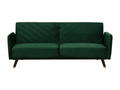 Lysvia 3-seater sofa bed in emerald green velvet XNJI37925