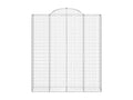 Arched gabion baskets, 4 pcs, 200x50x220-240 mm, galvanized iron, BYLZ72358