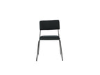 Lysvia Black Velvet Dining Chair BLFH59971