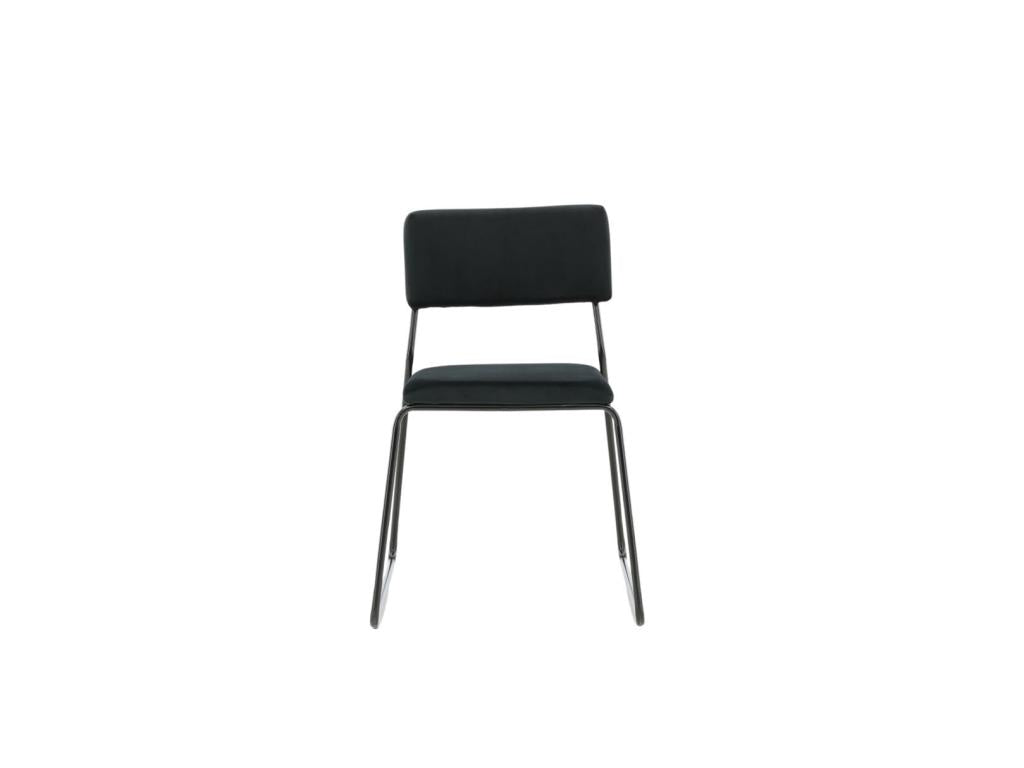 Lysvia Black Velvet Dining Chair BLFH59971