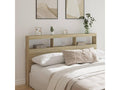 Oak headboard wardrobe with LED lighting, 180x17x102 cm, VZPY46402