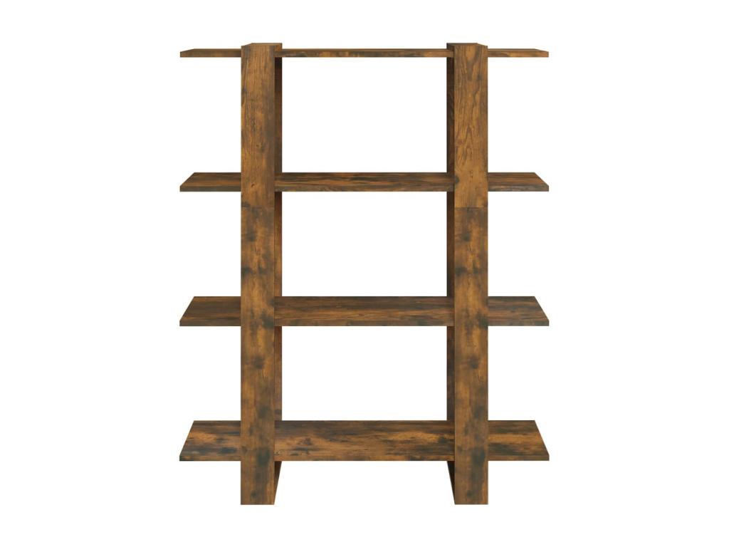 Smoked Oak Bookshelf/Room Divider 100x30x123.5 cm CIZS49293