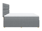 Bed base with mattress, light grey, 180x200cm, fabric, JJAI30700