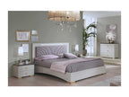 Lysvia - Bedroom 160x200cm Cream and Bronze LEDs WGQP31324