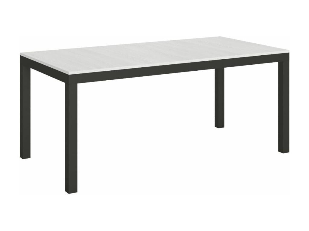 Evolution Extendable Dining Table - White - Elariva Base and Support - Extendable Width 180 to 284cm VINY33181