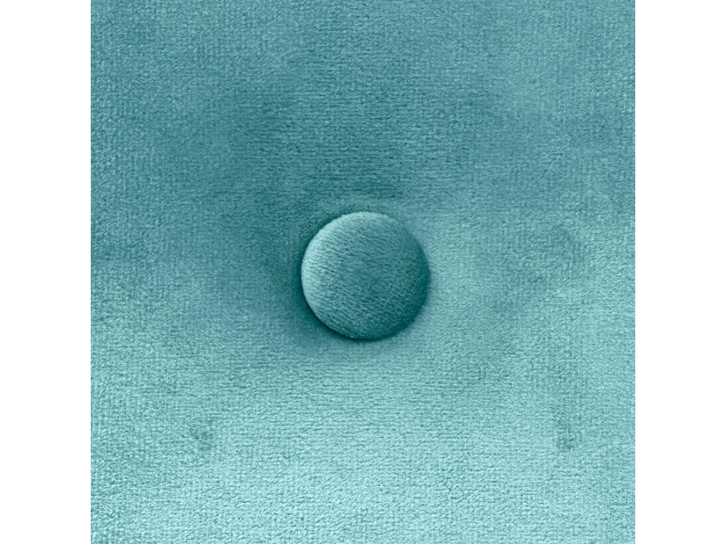 Lysvia Smooth Velvet Headboard with Buttons 145x60 cm Fits 120/135/140 cm Beds - Turquoise QNWJ90118