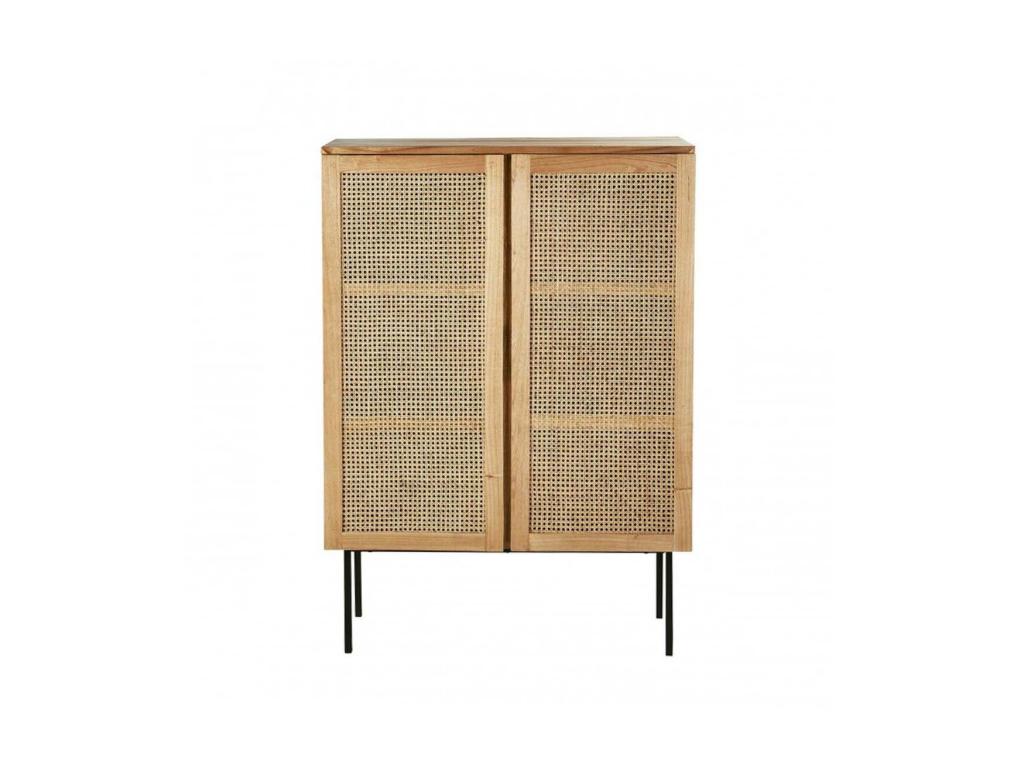 Cabinet in solid Lysvia wood and caning GASV14739