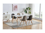 Lysvia - Vintage Scandinavian Chair, Dark Brown, Oak Legs x2 LTFJ58831