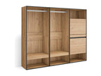 Open wardrobe 180x35x145 cm Bedroom Shoe Cabinet Oak WSHO75003