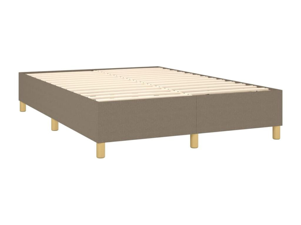 Upholstered bed base with mattress 140x190 cm Fabric PYCY03483