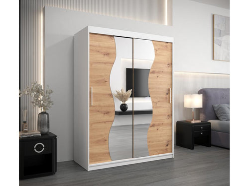 Lysvia Sliding Door Wardrobe 200/150/62 2 Doors White/Lysvia ZDCF10976