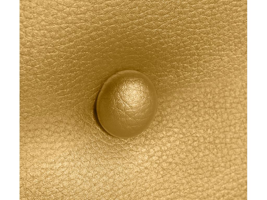 Elariva Faux Leather Headboard with 2 Button Closures 90x105cm with Legs for 80/90cm Beds - Gold QYKO93916