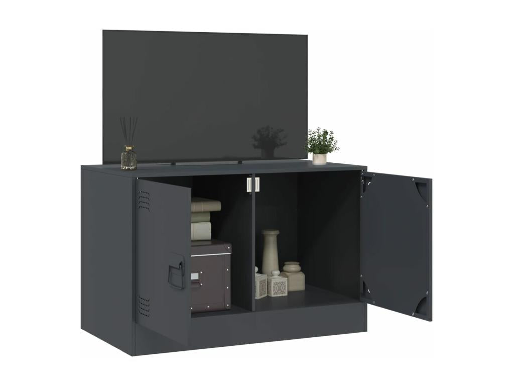 Anthracite TV stand 67x39x44 cm steel PPAU67334