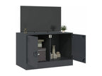Anthracite TV stand 67x39x44 cm steel PPAU67334