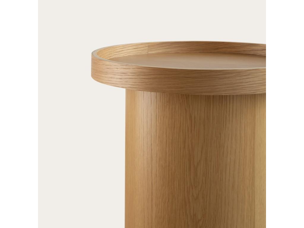 Coffee table with beige oak wood effect, 50x40 cm, WXBU43375