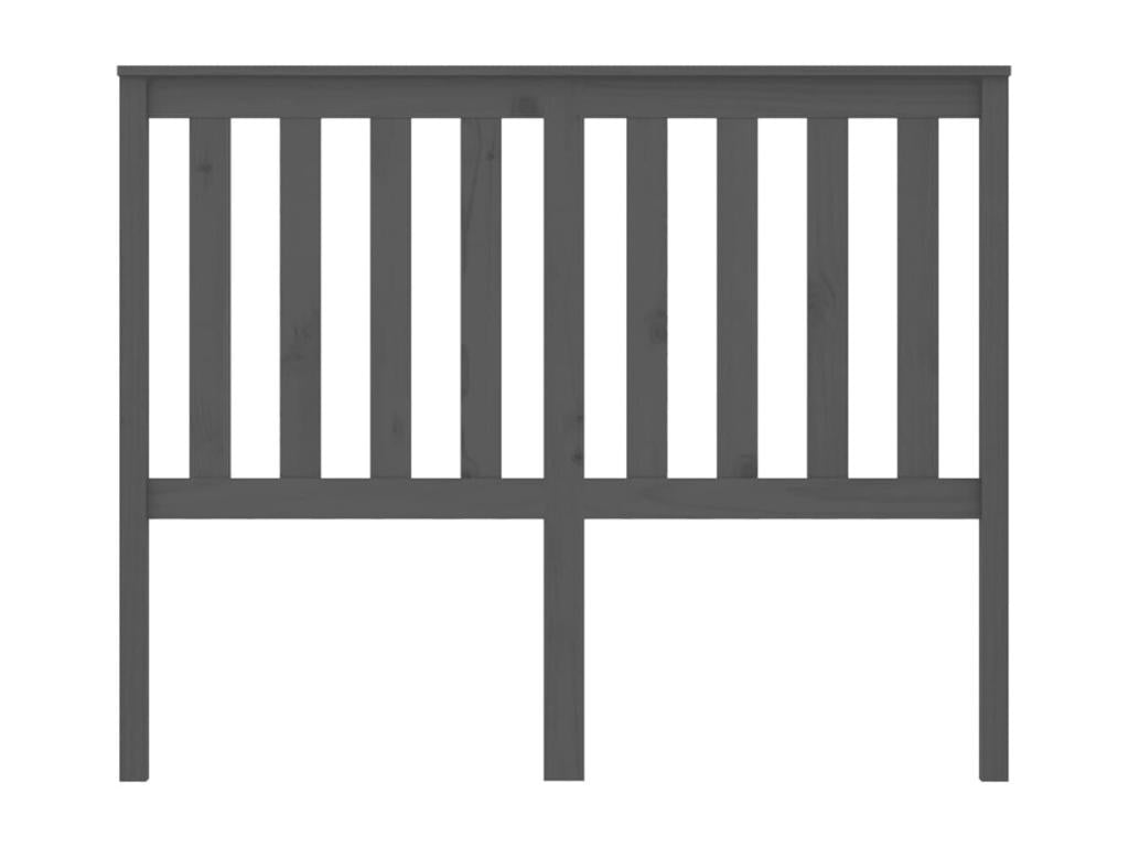 Grey Headboard 126x6x101 cm Solid Pine Wood GYPF50565