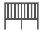 Grey Headboard 126x6x101 cm Solid Pine Wood GYPF50565