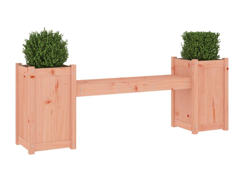 Bench with planters 180x36x63 solid wood by Lysvia BEDJ19884