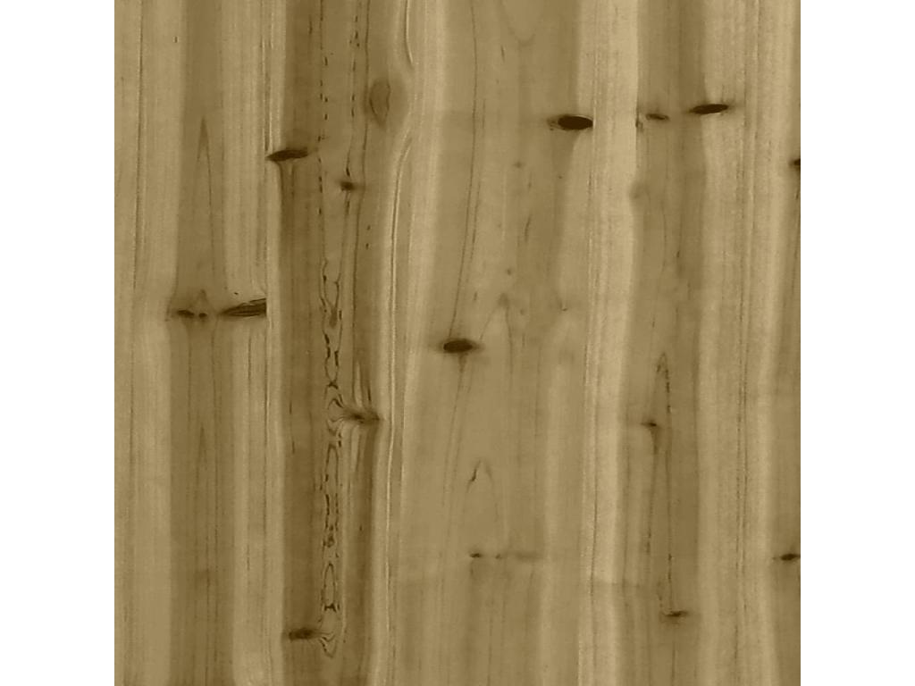 Gabion-style garden bench, 33x31x42 cm, impregnated pine wood, IVHM37491