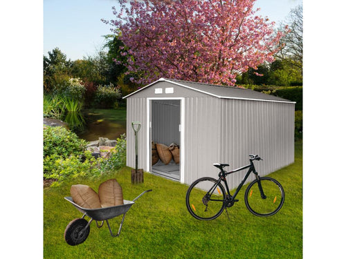 JJFP06128 Metal Garden Shed