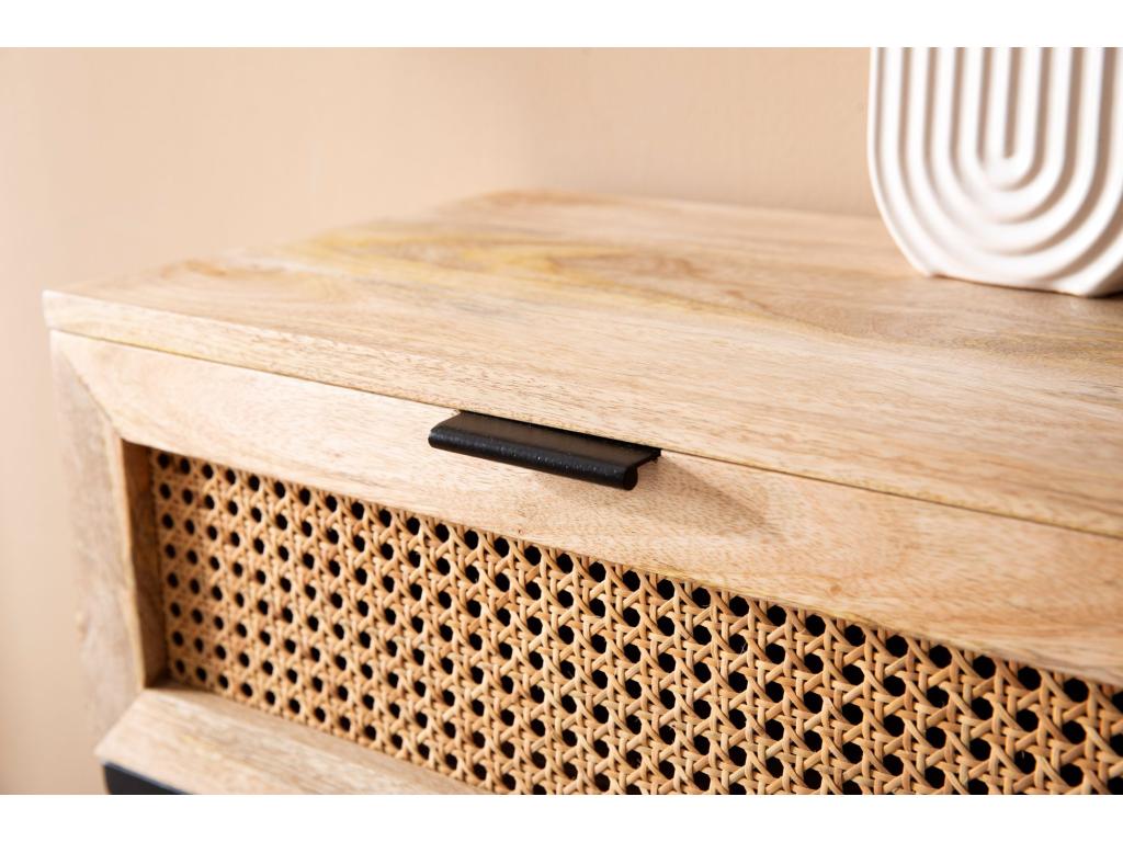 Solid Wood Bedside Table 50x60x30 cm High Side Table ZJVP04636