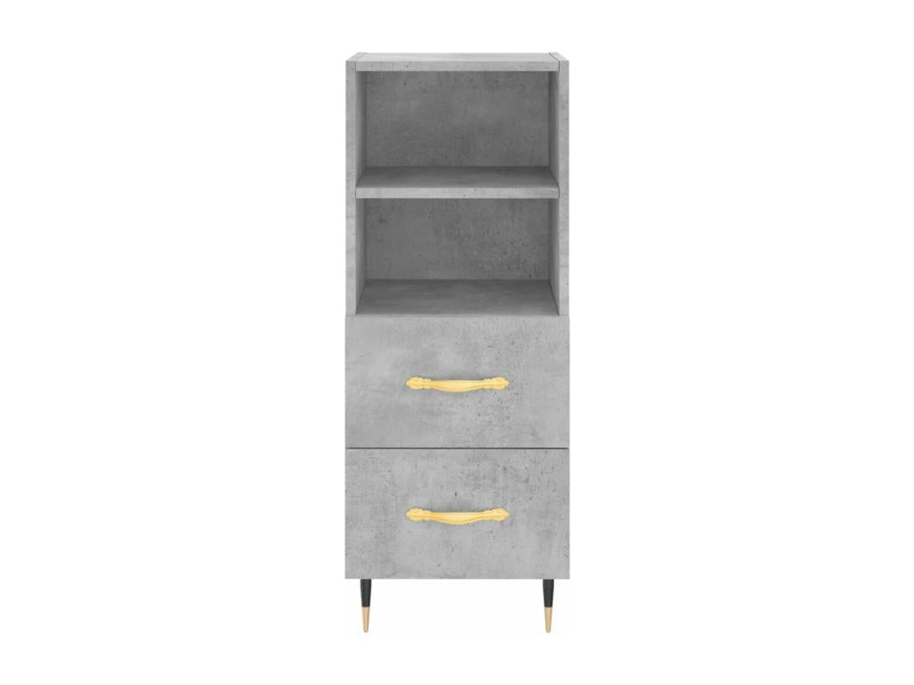 Concrete Grey Buffet 34.5x34x90 cm Engineered Wood EOCC93402