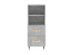Concrete Grey Buffet 34.5x34x90 cm Engineered Wood EOCC93402